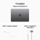 Apple MacBook Air 13, M3 8-core/16GB/512GB SSD/10-core GPU, vesmírně šedá (M3, 2024)