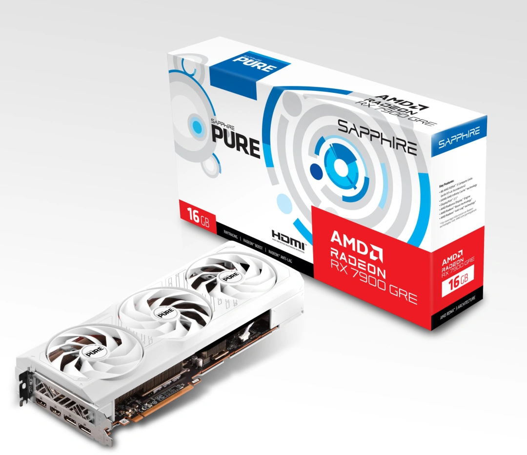 Sapphire PURE Radeon RX 7900 GRE GAMING OC, 16GB GDDR6