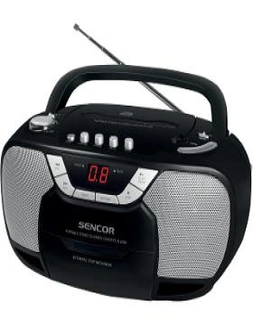 Sencor SPT 207 Přenosný radiomagnetofon s CD přehrávačem