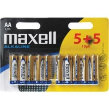 MAXELL Alkaline Power AA 1,5V balení - 10ks
