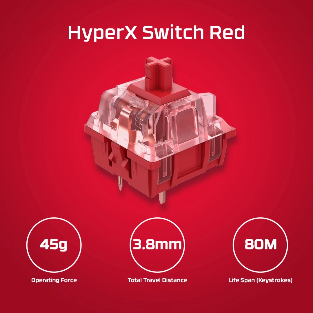 HyperX Alloy Origins Core PBT Red (639N7AA)