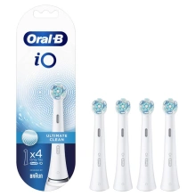 Oral-B iO Ultimate Clean White 4 ks, bílá