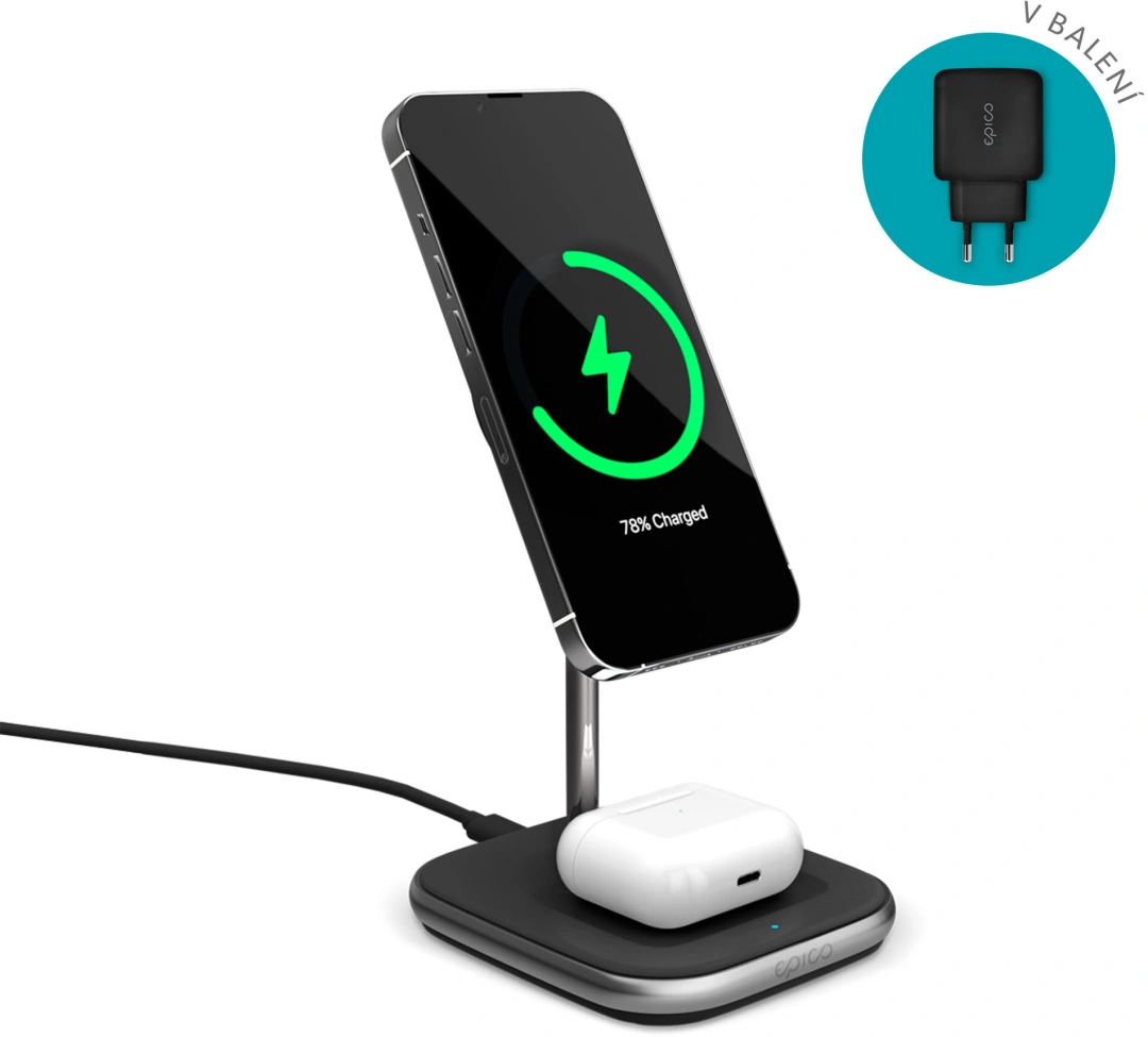 EPICO 2in1 MagSafe Wireless Charger