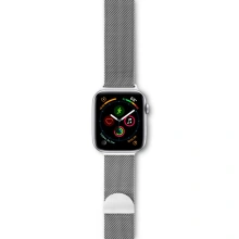 EPICO milánský tah pro Apple Watch 42/44mm, stříbrná