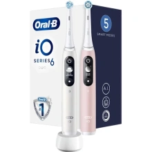 Oral-B iO6 Series Duo Pack, White/Pink