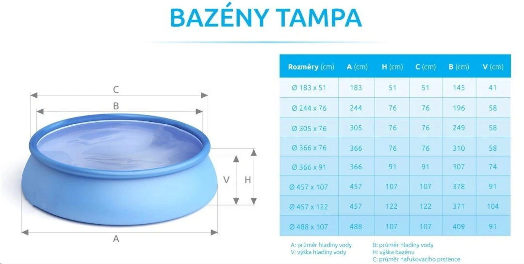 Marimex Bazén Tampa 3,66 x 0,91 m 10340218