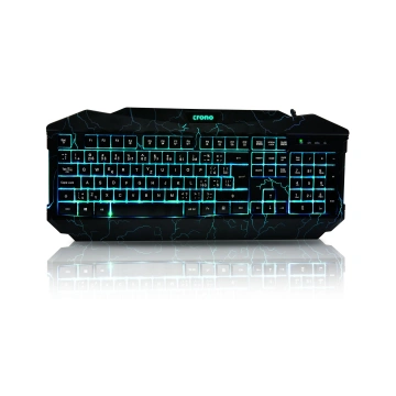 Crono CK2115 - herní klávesnice, USB CZ/SK, černá