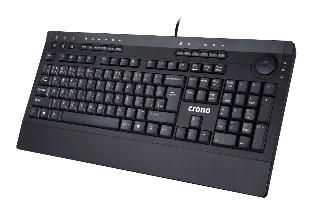 Crono CK2111 multimediální klávesnice, CZ/SK, USB
