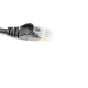 UTP kabel rovný kat.6 (PC-HUB) - 0,5m, černá