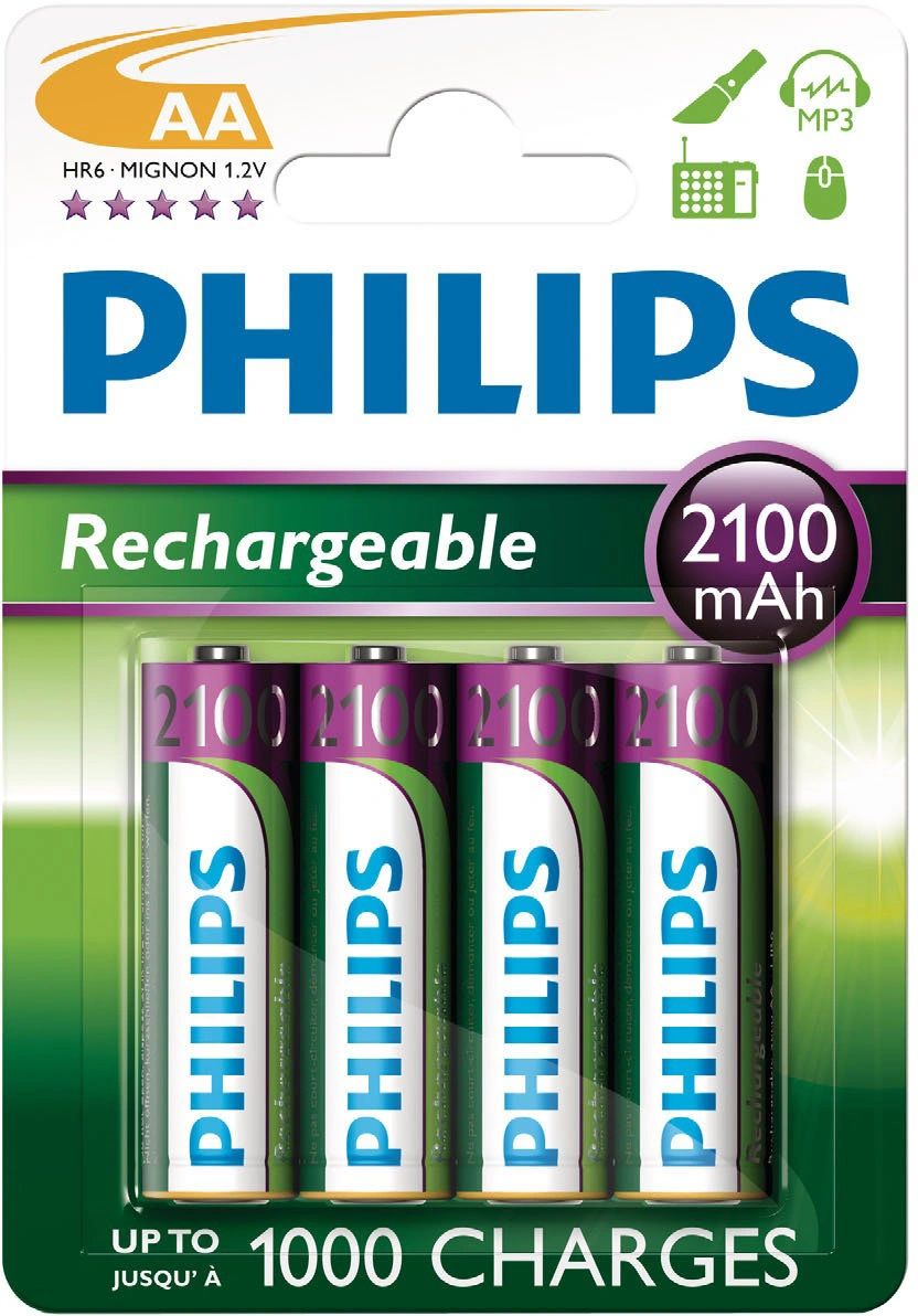 Philips AA 2100mAh MultiLife, NiMh - 4ks