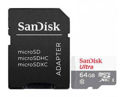 SanDisk MicroSDXC karta 64GB Ultra (SDSQUNR-064G-GN3MA)