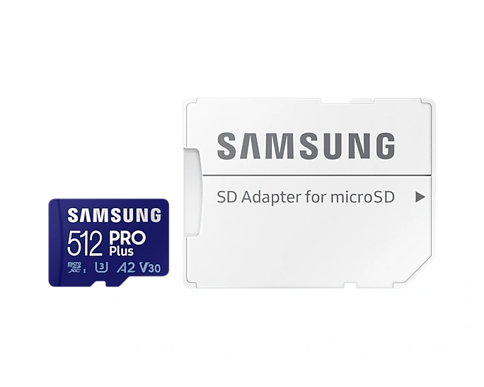 Samsung PRO Plus (2021) SDXC 512GB UHS-I U3 (Class 10) + adaptér