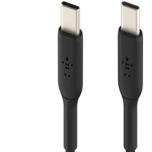 Belkin USB-C, M/M, opletený 1m, černá