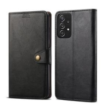 Lenuo Leather flip case Samsung Galaxy A52 4G/5G, Black