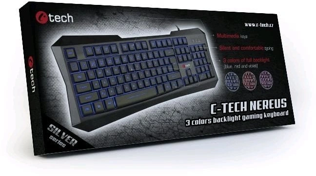 C-TECH GKB-13 Nereus Keyboard, CZ (GKB-13)