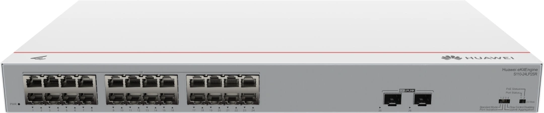 Huawei S110-24LP2SR Switch (24*10/100/1000BASE-T ports, 2*GE SFP ports, PoE+, AC power)