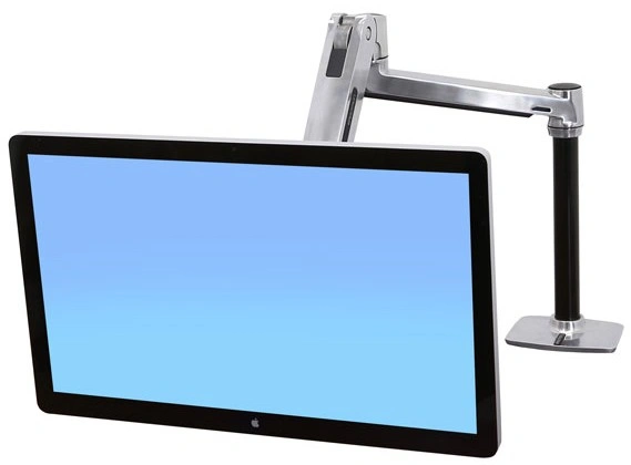 Ergotron LX HD Sit-Stand Desk Mount LCD Arm, Polished, stolní rameno max 46