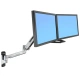 Ergotron LX HD Sit-Stand Wall Mount LCD Arm, Polished, velmi flexibilní rameno na zeď až 49