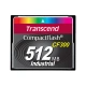 Transcend 512MB INDUSTRIAL CF300 CF CARD, high speed 300X paměťová karta (SLC)