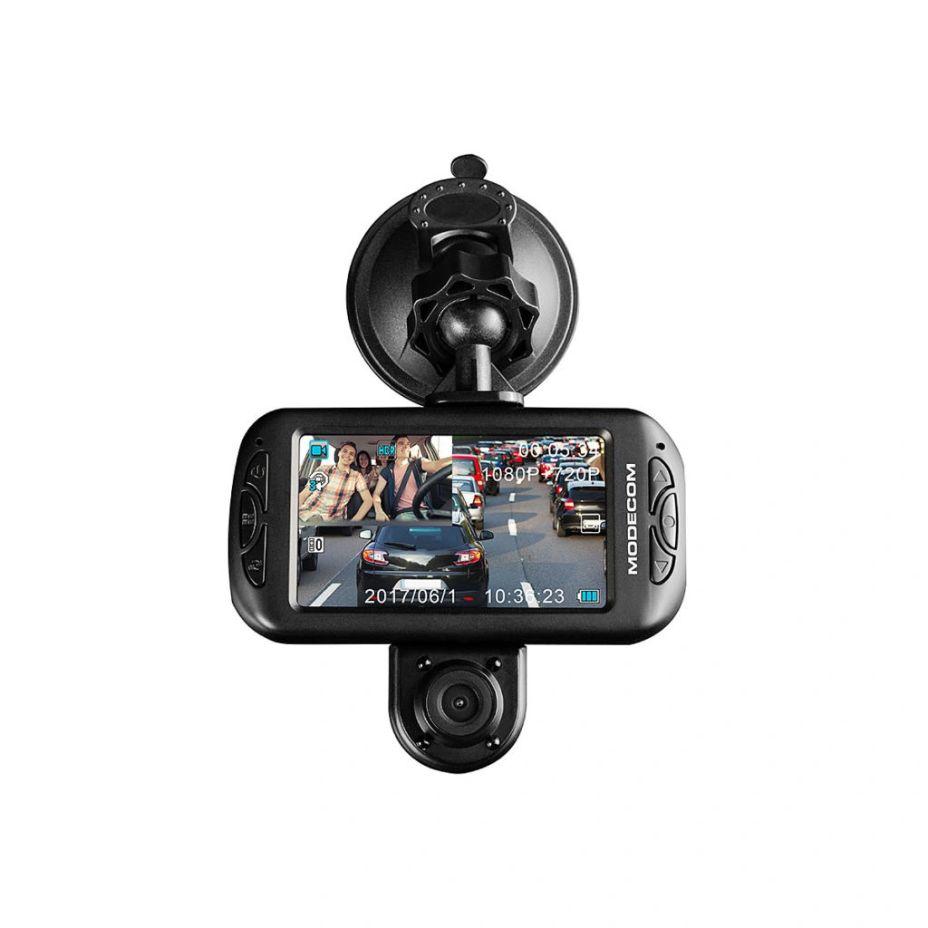 Modecom MC-CC15 FHD duální kamera do auta, Full HD/HD 1080/720p, 12MPx, microSD/SDHC, 3.0"LCD, micro