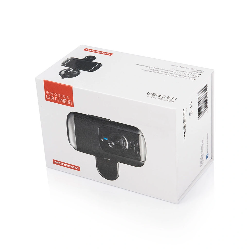 Modecom MC-CC15 FHD duální kamera do auta, Full HD/HD 1080/720p, 12MPx, microSD/SDHC, 3.0"LCD, micro