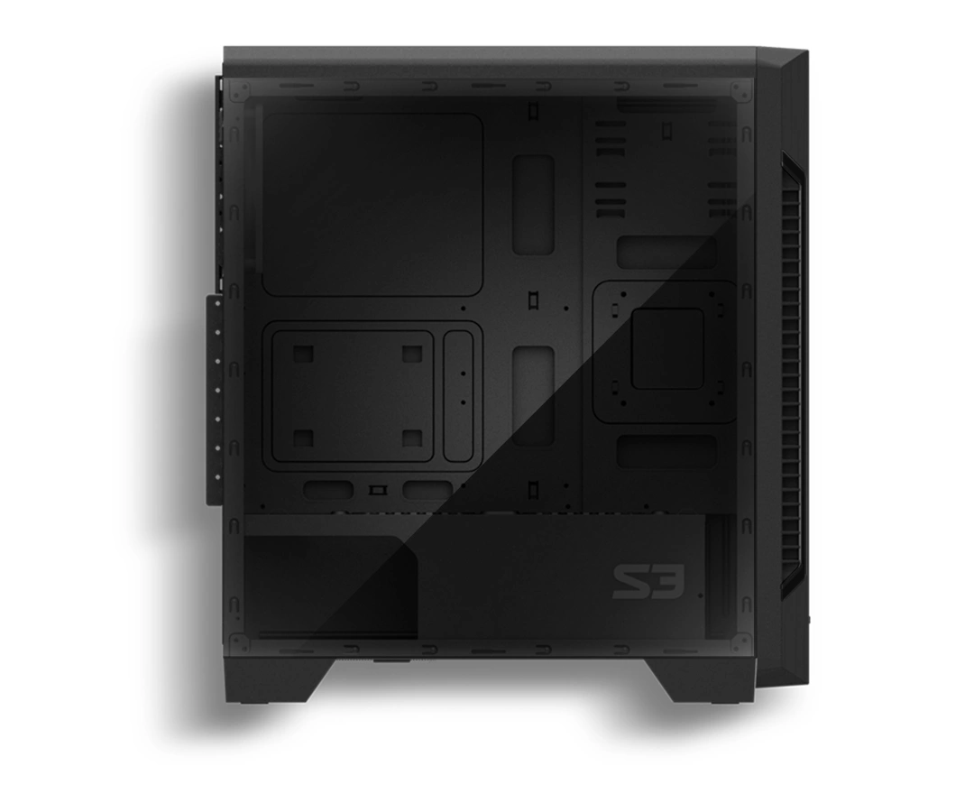 Zalman case miditower S3, ATX/mATX/Mini-ITX, bez zdroje, USB3.0, černá