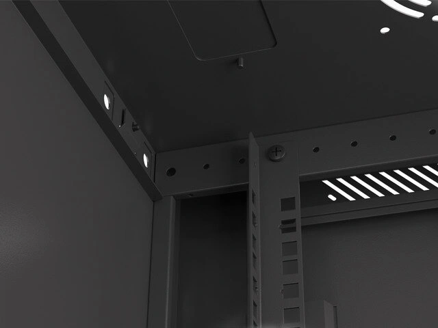 Lanberg WF01-6406-00B, nástěnný rozvaděč, 6U/600x450, plechové dveře, černá