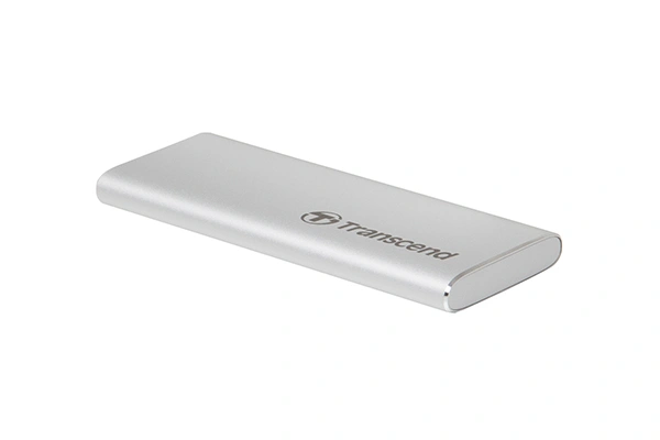SSD externí Transcend ESD260C 500 GB, stříbrná