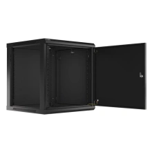 Lanberg WF01-6612-00B, nástěnný rozvaděč, 12U/600x600, plechové dveře, černá