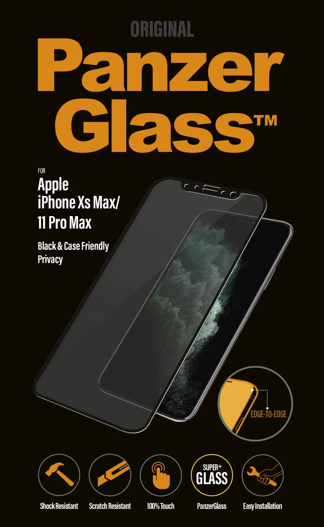 PanzerGlass Edge-to-Edge Apple iPhone Xs Max/11 Pro Max