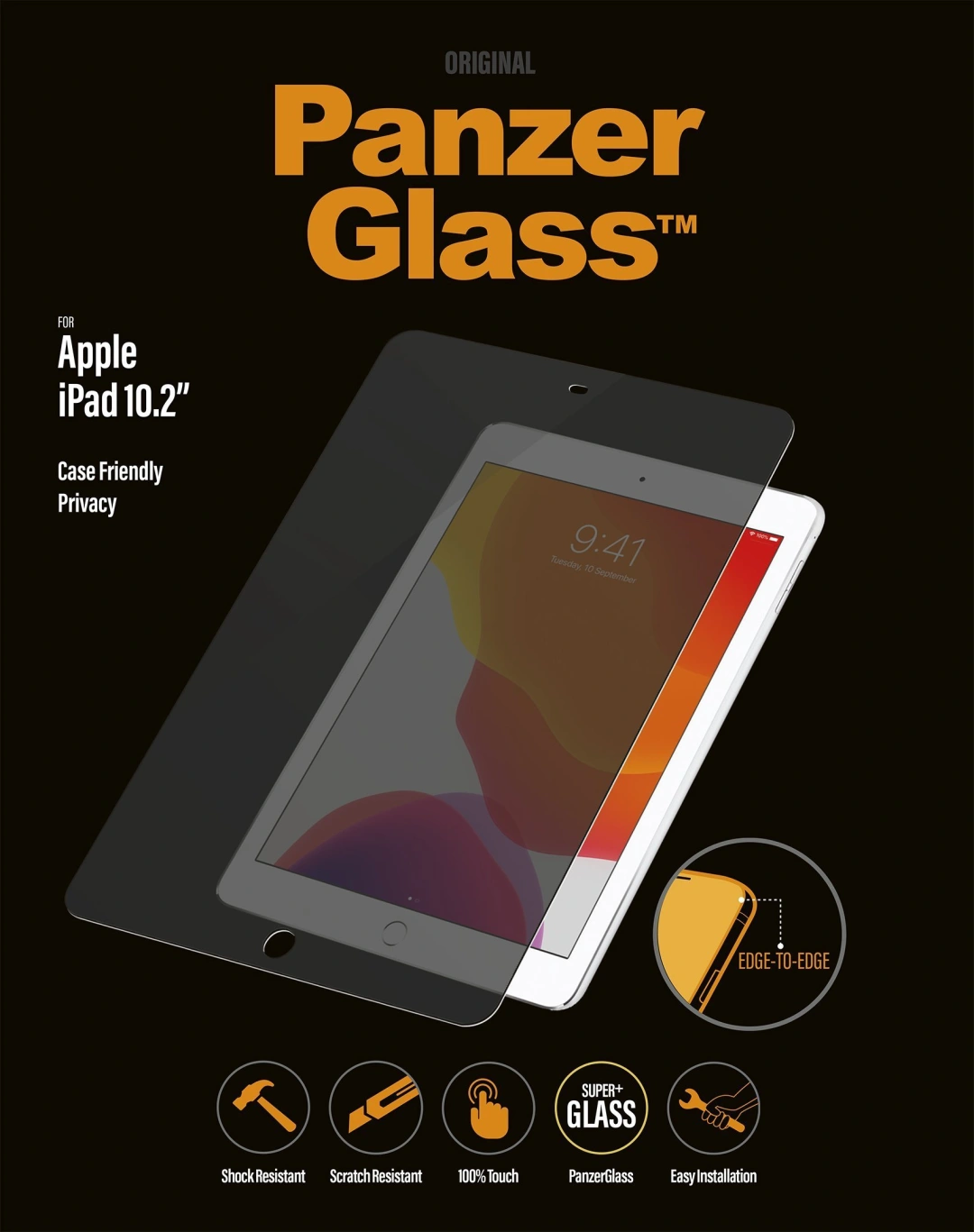 PanzerGlass Edge-to-Edge Privacy pro Apple iPad 10.2"