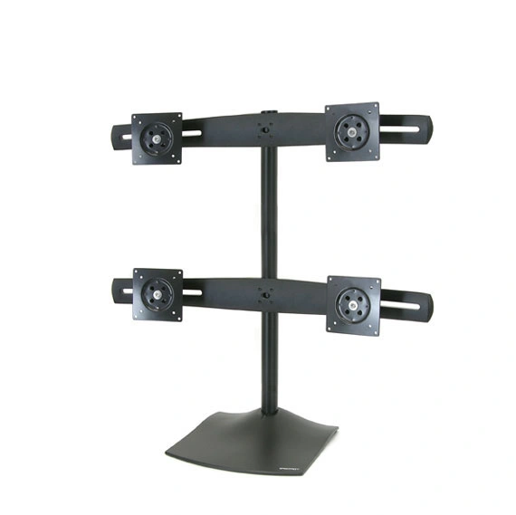 Ergotron DS100 Quad-Monitor Desk Stand - Stojan pro čtyři ploché panely, černá - hliník, ocel
