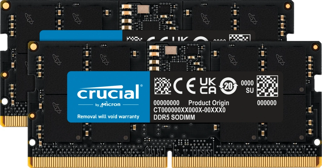 Crucial 32GB DDR5 4800 CL40 SO-DIMM